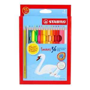 STABILO 1878M SWANS NEON &MET CPENCIL (36)      