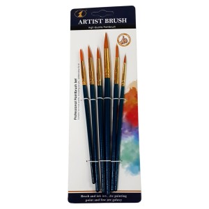 NYLON BRUSH SET (6) BL ROUND 5106