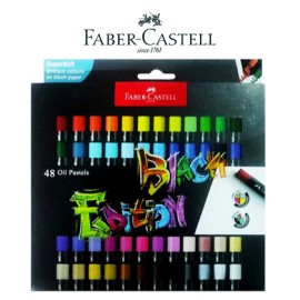 FABER CASTELL 220048 OIL PASTEL 48C BLACK EDITION
