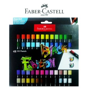 FABER CASTELL 220048 OIL PASTEL 48C BLACK EDITION