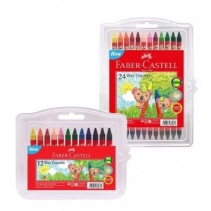 FABER CASTELL WAX CRAYONS