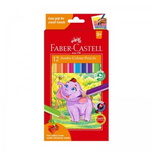 FABER CASTELL 115971 JUMBO COLOUR PENCIL 12L