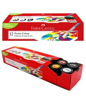 FABER CASTELL 171012 POSTER COLOUR 12C  