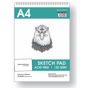 MASTER PRINT SBRP-135-A4 SKETCH PAD 135gsm 20S  