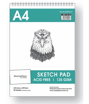 MASTER PRINT SBRP-135-A4 SKETCH PAD 135gsm 20S  