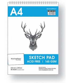 MASTER PRINT SBRP-165-A4 SKETCH PAD 165gsm 20S   