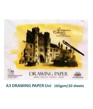 UNI SDP-1655 A3 165G DRAWING PAPER (20)