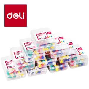DELI 0021 COLORED PUSH PIN 35S