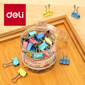 DELI 8556ES BINDER CLIPS 15MM 60s 6# 
