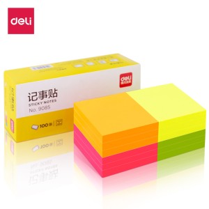 DELI 9085 STICK UP 76X76MM 100S FLUO