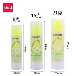 DELI 9626 GLUE STICK 8GX3S (JELLY COL) 