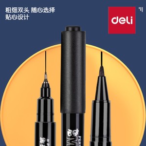 DELI S563 PERM TWIN MARKER (BLACK) 