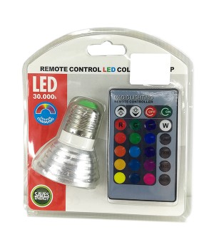 LED LAMP RGB (REMOTE) 3W   