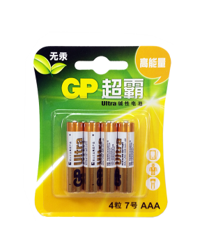 GP AAA ULTRA ALKALINE BATTERY (4)    