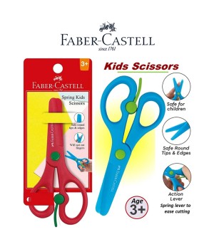 FABER CASTELL 181571 SCISSORS SPRING KIDS  