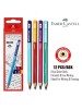 FABER CASTELL 311808 TRI WRITING 2B PENCILS