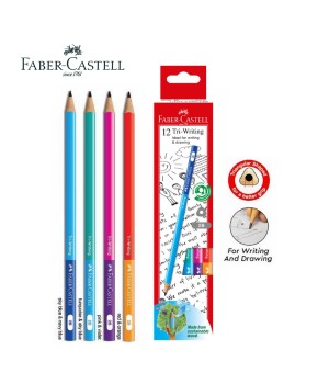FABER CASTELL 311808 TRI WRITING 2B PENCILS