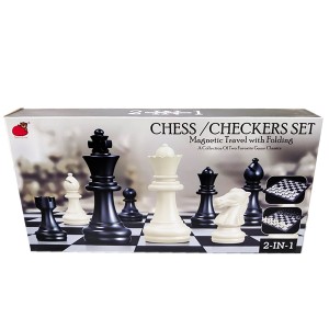 CHESS/CHECKERS (2 IN 1) 2414BC FOLDING MAG