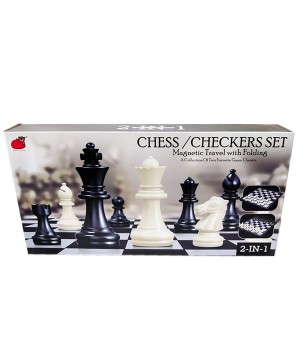 CHESS/CHECKERS (2 IN 1) 2414BC FOLDING MAG