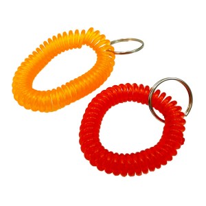 RUBBER SPRING KEY RING 