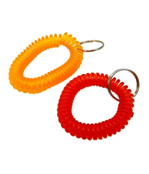 RUBBER SPRING KEY RING 