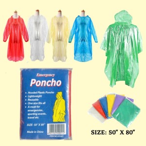 PONCHO DISPOSAL RAINCOAT 1031 