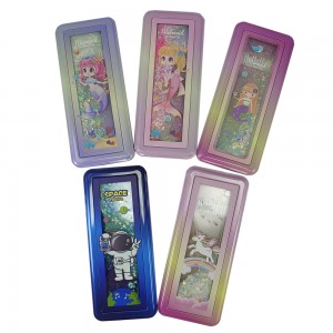 B698-25 METAL PENCIL BOX~UNICORN 
