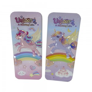 B727-27 METAL PENCIL BOX~UNICORN 