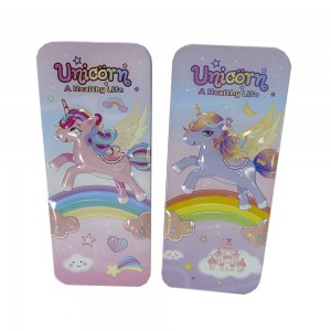 B727-27 METAL PENCIL BOX~UNICORN 