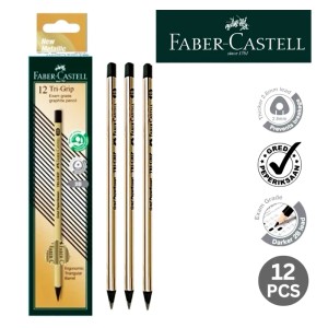 FABER CASTELL 311812 GP TRI-GRIP 2B GD PENCIL