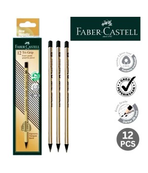 FABER CASTELL 311812 GP TRI-GRIP 2B GD PENCIL