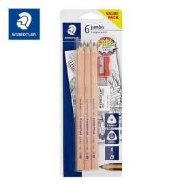 STAEDTLER 119 SBK6 JUMBO NATURAL 6s