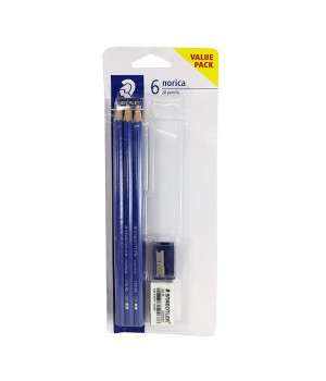 STAEDTLER 130462BBK602MY NORICA 2B PENCIL BLISTER     