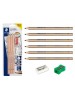 STAEDTLER 119 SBK6 JUMBO NATURAL 6s