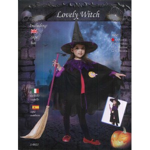 COSTUME LOVELY WITCH GIRL (S-0021) 