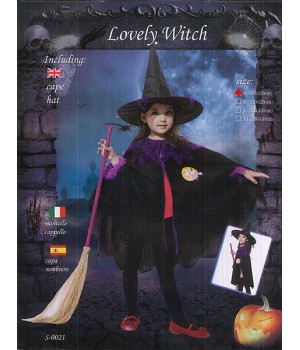 COSTUME LOVELY WITCH GIRL (S-0021) 