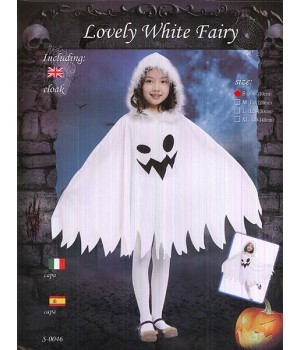 COSTUME LOVELY WHITE FAIRY GIRL (S-0046)