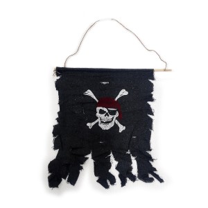 HALLOWEEN PIRATE FLAG 51X47CM 