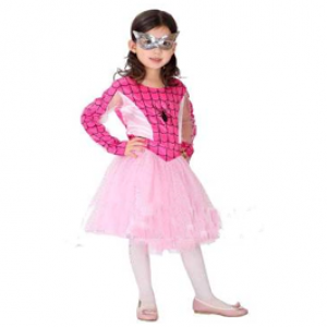 COSTUME LOVELY PINK SPIDER GIRL G0118A