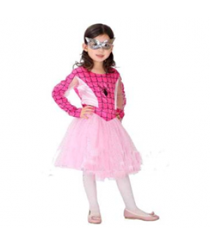 COSTUME LOVELY PINK SPIDER GIRL G0118A