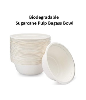 DISPOSABLE SUGARCANE PULP BOWL