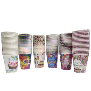 PAPER CUPS WITH DESIGN  9oz (20)
