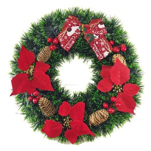 X'MAS GARLAND 38CM WITH DESIGN 