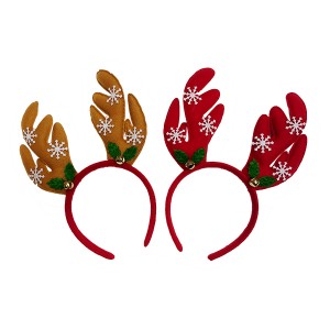 CHRISTMAS HAIRBAND (DEER & BELL) - HX138 