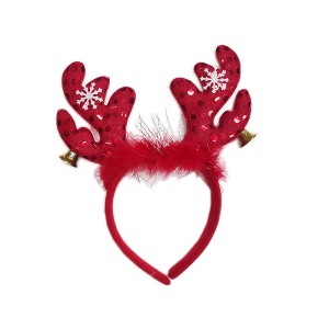 CHRISTMAS HAIRBAND (DEER & BELL) - HX150  