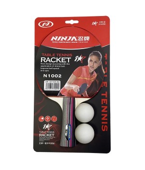 NINJA 1002 PING PONG BAT WITH BALL