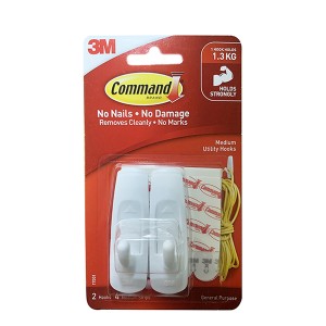 3M COMMAND 170001 MEDIUM UTILITY HOOKS