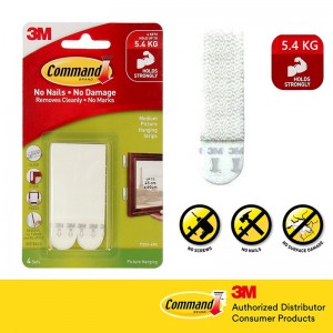 3M COMMAND PICTURE HANGING STRIPS. 4S