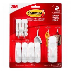 3M COMMAND 17009-EXVP UTILITY HOOKS   