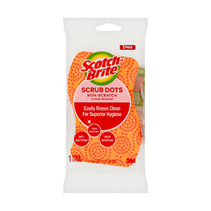 3M SCOTCH BRITE SCRUB DOTS NON-SCRATCH SPONGE